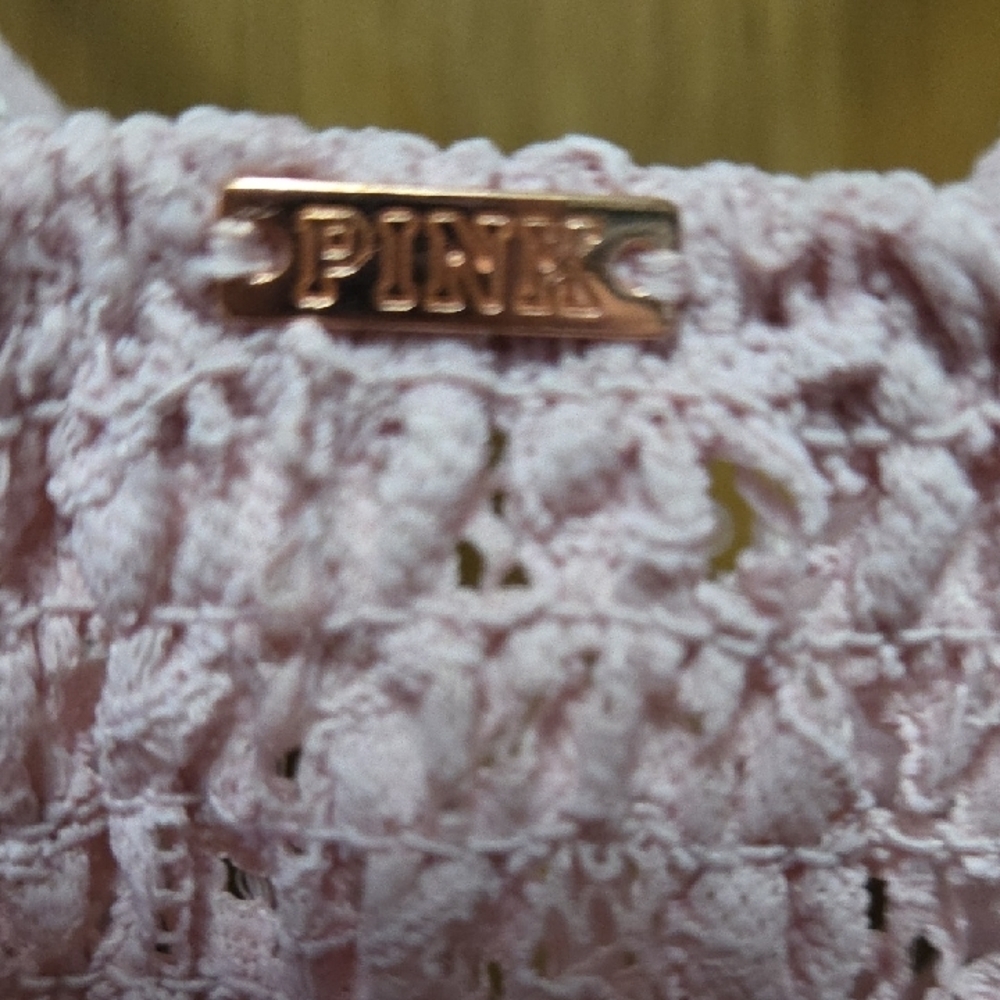 PINK Victoria's Secret Lace Bralette - Light Pink - Picture 3 of 5